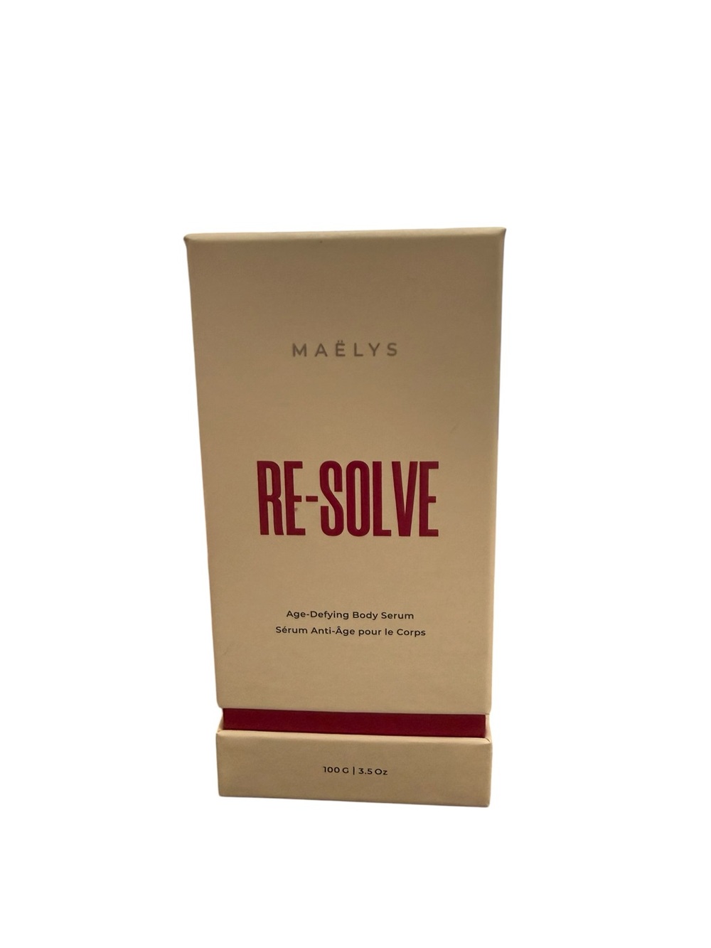 RE·SOLVE Age-Defying Body Serum — Maëlys, Cream with Red Accents